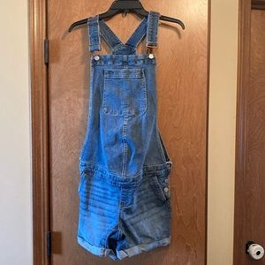 Gap Maternity Denim Overall Shorts